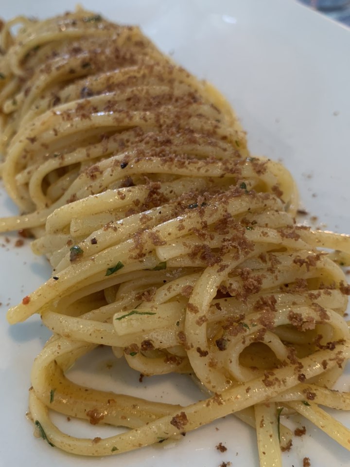 Linguine con ricci e bottarga